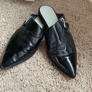 Edgy leather mules by 1.State